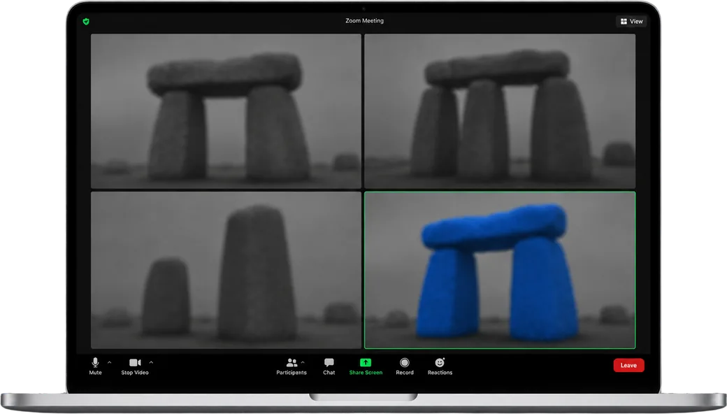 A video call in progress